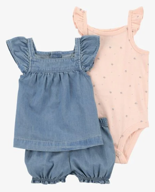 Set de 3 piezas - Floral / Rosa